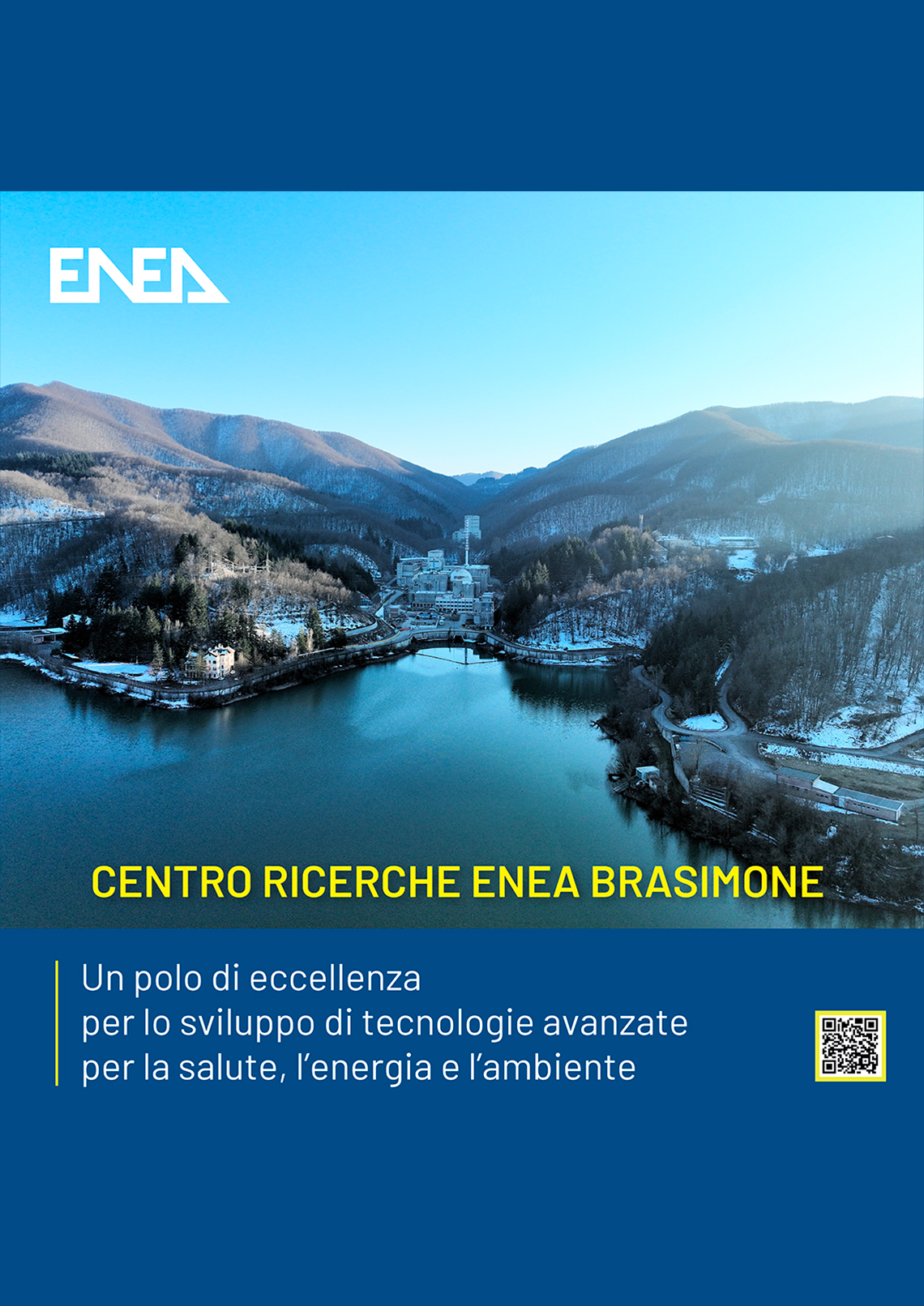 Vista sul centro ricerche ENEA del Brasimone